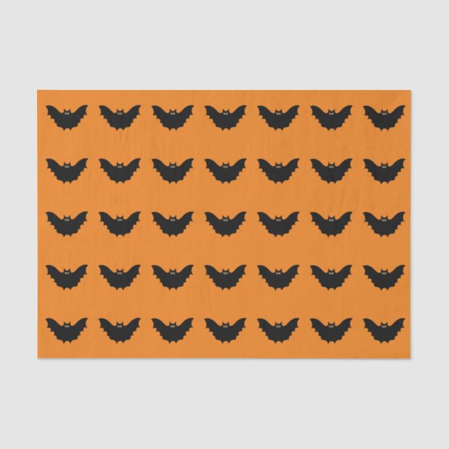 Halloween Black Bat Seidenpapier (Vorderseite)