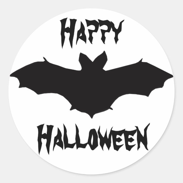 Halloween Black Bat Stickers (Vorderseite)