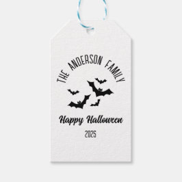 Halloween Black Bats Personalisiert Name Year Geschenkanhänger