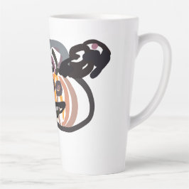Halloween black cat and raven milchtasse