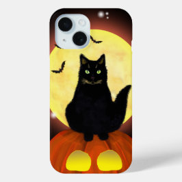 Halloween Black Cat auf Kürbis Case-Mate iPhone Hülle