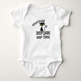 Halloween Black Cat Baby Fine Jersey T - Shirt
