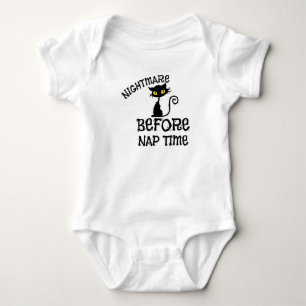 Halloween Black Cat Baby Fine Jersey T - Shirt