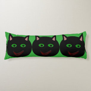Halloween Black Cat Body Pillow Seitenschläferkissen