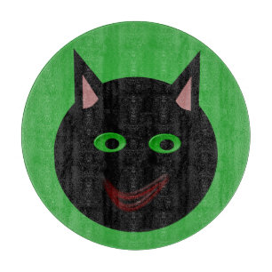 Halloween Black Cat Cutting Board Schneidebrett