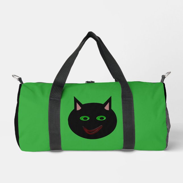 Halloween Black Cat Duffle Bag (Vorderseite)