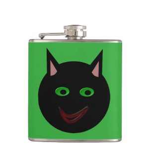 Halloween Black Cat Flask Flachmann