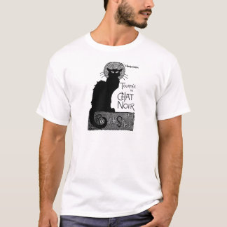 Halloween Black Cat French Words Schwarze Katze Te T-Shirt
