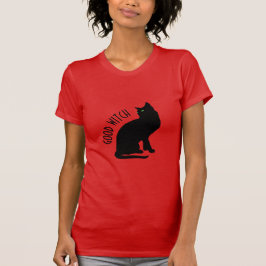 Halloween Black Cat Good Witch Women's T - Shirt