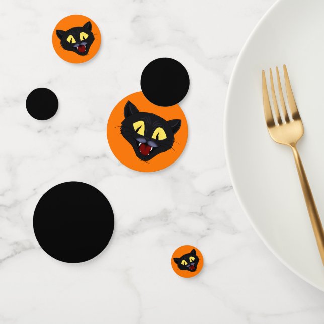 Halloween Black Cat Konfetti (Gruppe)