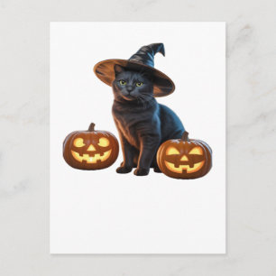 Halloween Black Cat Magic Classic T-Shirt Postkarte