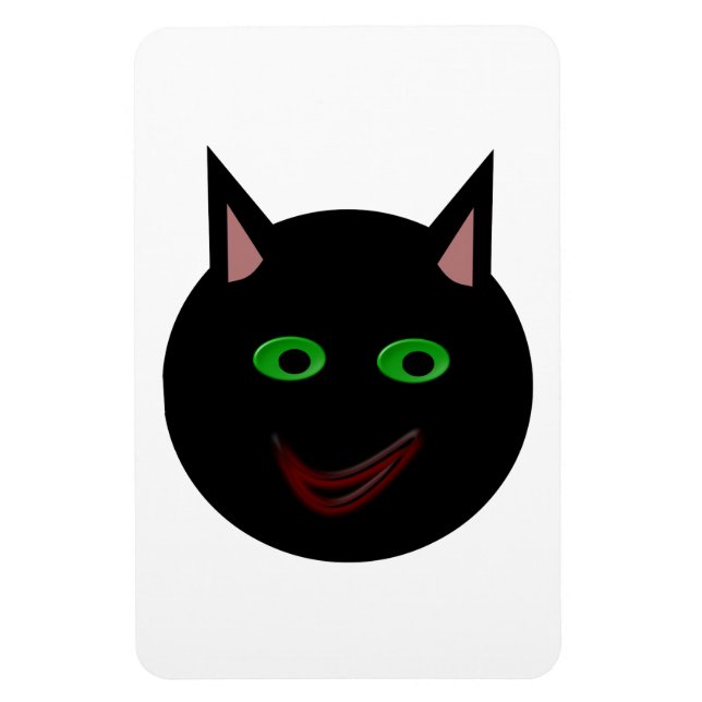 Halloween Black Cat Magnet (Vertikal)