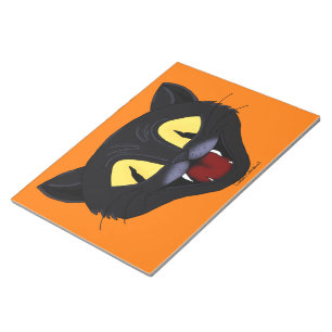 Halloween Black Cat Notizblock