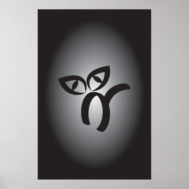 Halloween Black Cat Poster (Vorne)