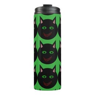 Halloween Black Cat Thermal Tumbler Thermosbecher