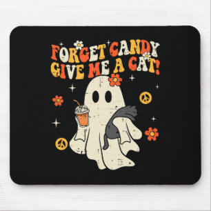 Halloween Black Cat Vergessen Süßes geben mir Katz Mousepad