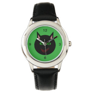 Halloween Black Cat Watch Armbanduhr
