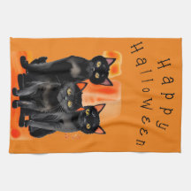 Halloween Black Cats Küchentuch