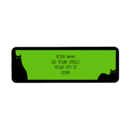 Halloween Black Cats Spooky Eyes Green Niedlich Mo