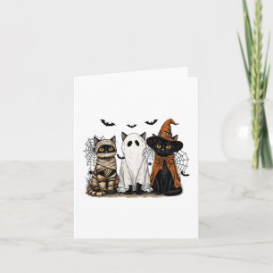Halloween Black Cats Spooky Season Fall Hexchy Cat Karte