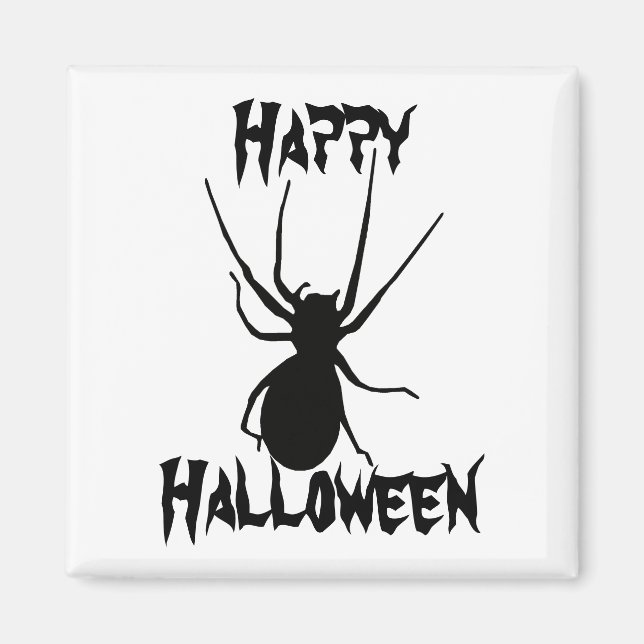 Halloween Black Creepy Spider Magnet (Vorne)