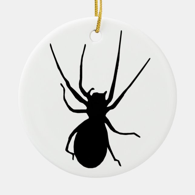Halloween Black Creepy Spider Ornament (Vorne)