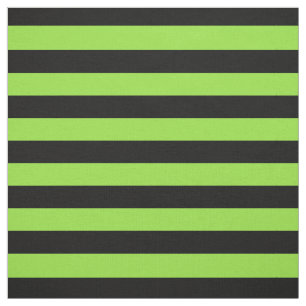 Halloween Black Green Stripes Muster Moderner Chic Stoff