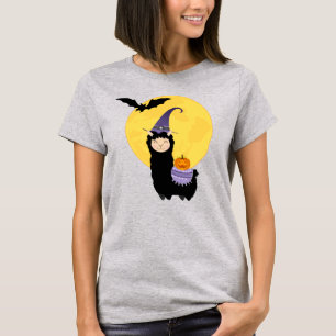 Halloween Black Llama T-Shirt