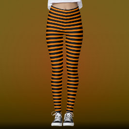 Halloween Black & Orange Leggings