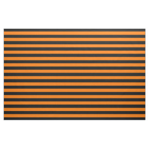 Halloween Black Orange Streifen Muster Moderner Ch Stoff
