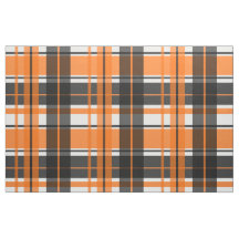 Halloween Black Orange White Kariert