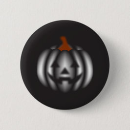 Halloween black pumpkin  button