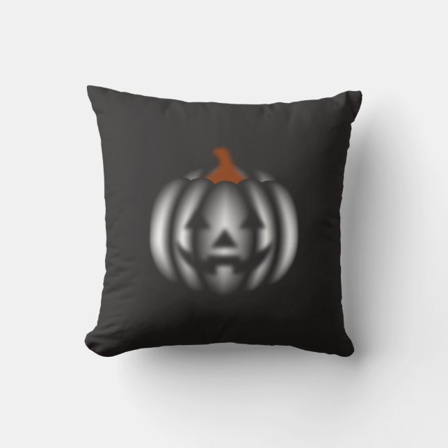 Halloween black pumpkin  kissen (Vorderseite)
