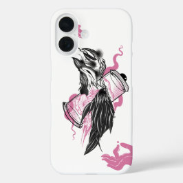 Halloween Black Raven Gothic Apple iPhone 16 Fall Hülle
