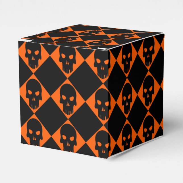 Halloween Black Skull Fevor Box Geschenkschachtel (Vorderseite)