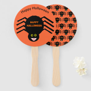 Halloween Black Spider Custom Hand Fan Fächer
