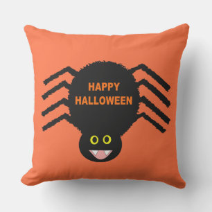 Halloween Black Spider Outdoor Pillow Kissen Für Draußen