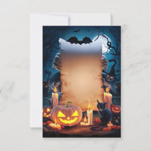 Halloween Blank Invitation Card Nr. 21 Einladung