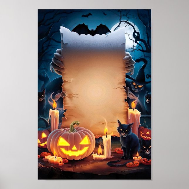 Halloween Blank Invitation Poster Frame #14 (Vorne)