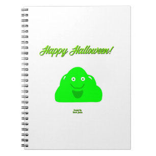 Halloween Blob Spiral Foto Notebook Notizblock