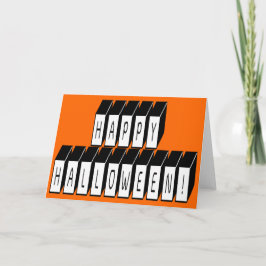 Halloween-Block Karte