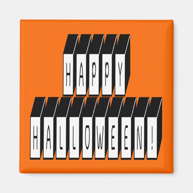 Halloween-Block Magnet (Vorne)