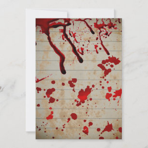 Halloween Bloody dropps Einladung