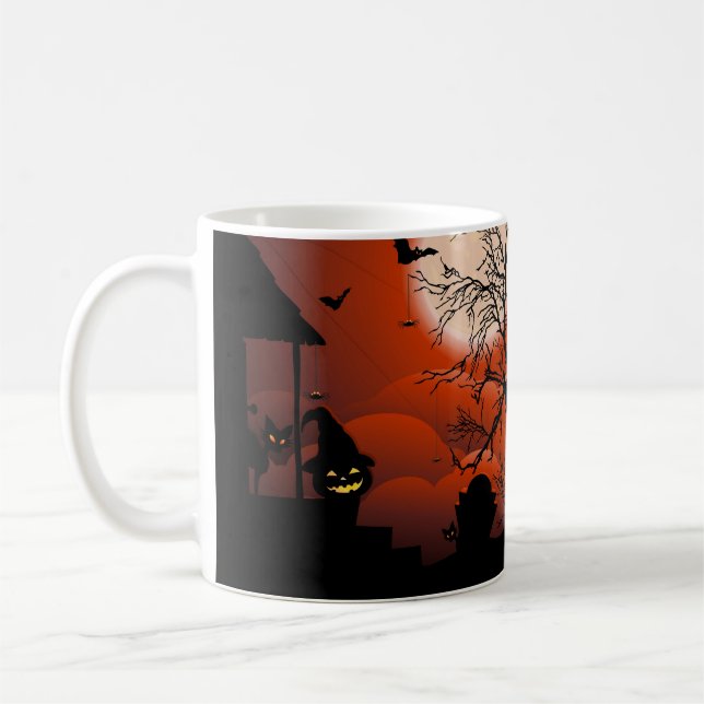Halloween Bloody Moonlight Nightmare Kaffeetasse (Links)