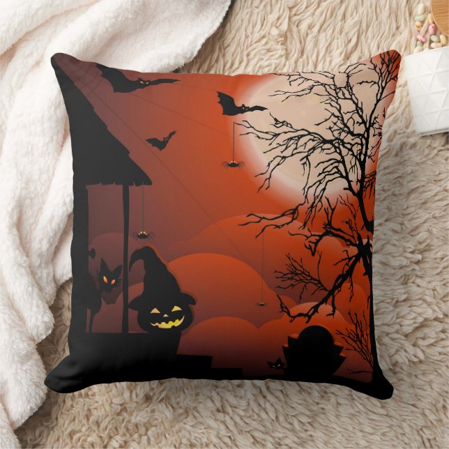 Halloween Bloody Moonlight Nightmare Kissen (Decke)