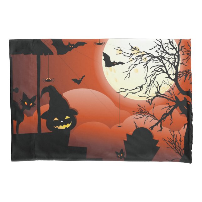 Halloween Bloody Moonlight Nightmare Kissenbezug (Vorderseite)