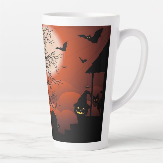 Halloween Bloody Moonlight Nightmare Milchtasse (Rechts)