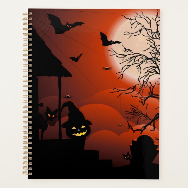 Halloween Bloody Moonlight Nightmare Planer (Vorderseite)