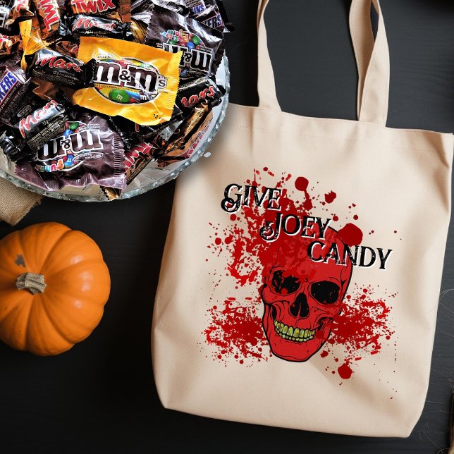 Halloween Bloody Skull Personalisiert Bag Tragetasche (Von Creator hochgeladen)