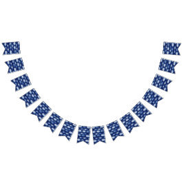 Halloween Blue und White Pumpkin Wimpelkette